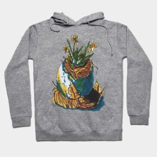 Birds Nest on Ostrich Egg Hoodie